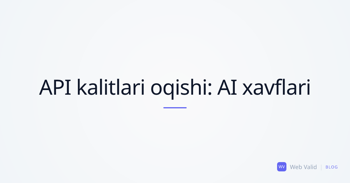 Sizib chiqqan API kalitlari: AI qanday qilib juniorlarni kod generatsiyasi paytida chuv tushiradi
